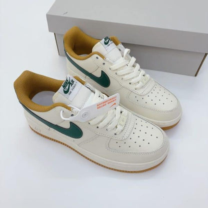 Fabriqué à la main AF1 Crème Blanc Beige Vert Gomme