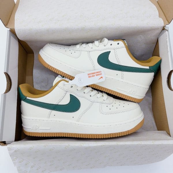 Fabriqué à la main AF1 Crème Blanc Beige Vert Gomme